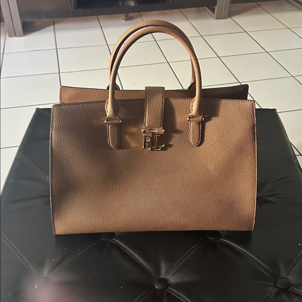 Ralph Lauren Tan Leather Tote